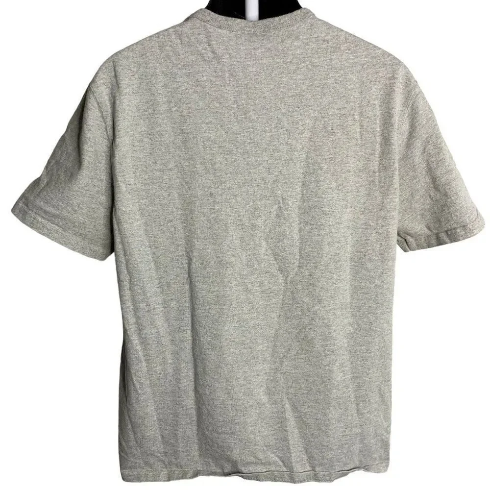 Vintage 90s Champion Crewneck T Shirt L Grey Short Sleeves Heavy Weight Cotton - Picture 6 of 8